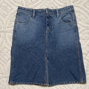 GAP Blue Denim Skirt with Front Seam